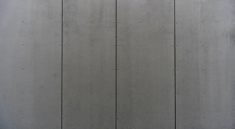 Modern materials in the construction industry. Texture of metal cladding of a building facade closeup